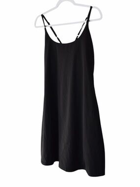 Ewedoos XL Black Athletic Tennis Dress with Shorts Pickleball Tennis Gym Golf